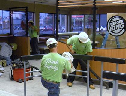 Quick-service restaurant exterior