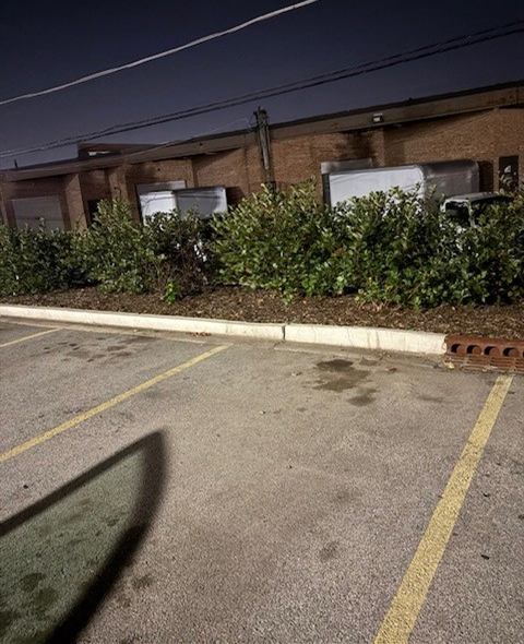 After: Overnight porter litter pick-up along parking stalls
