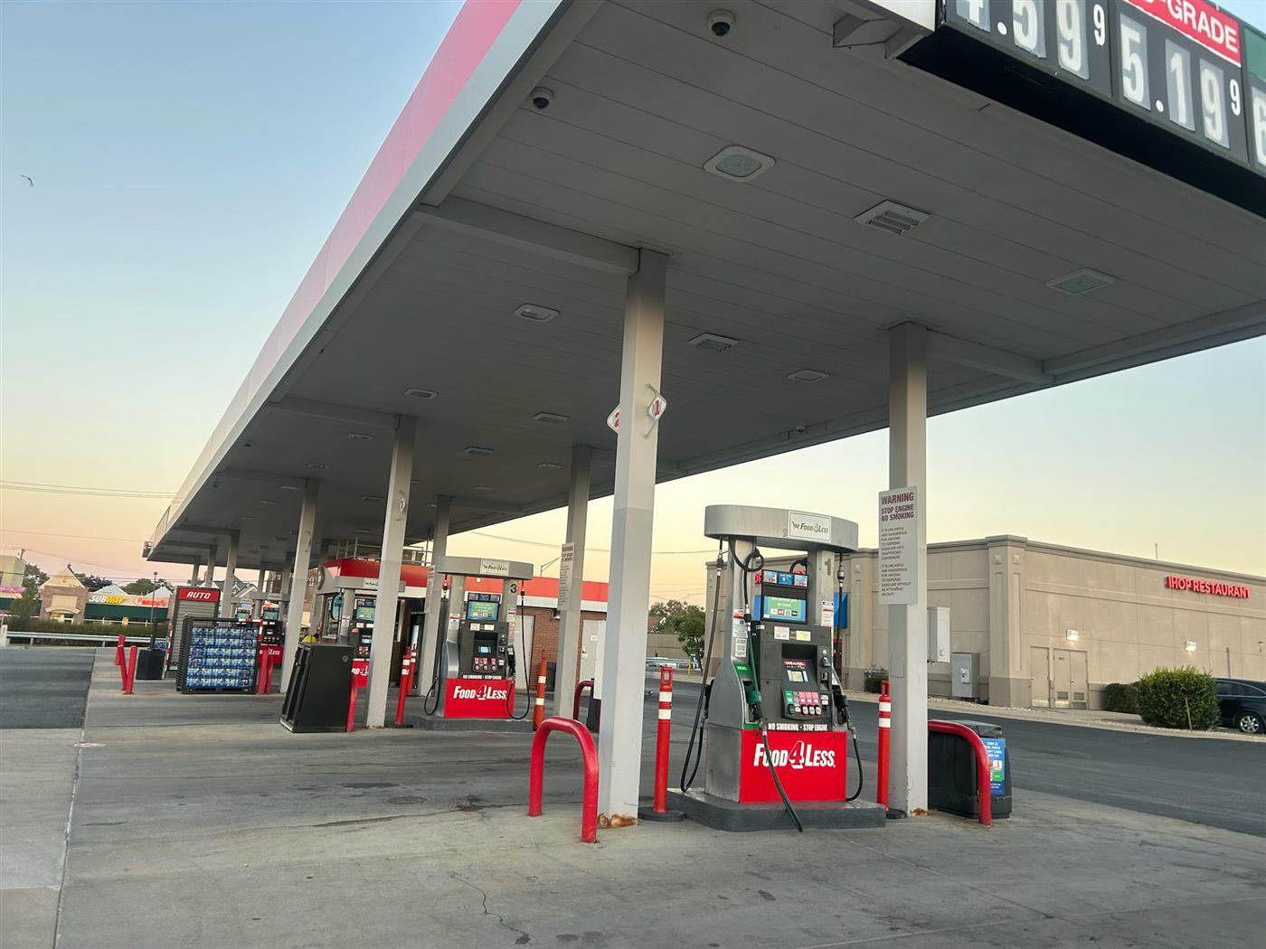Porter-maintained gas station and canopy