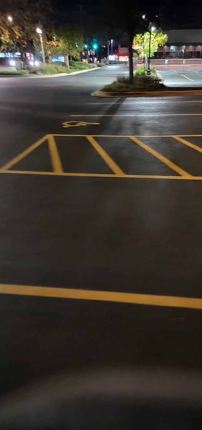 After: Parking stalls cleared during leaf season