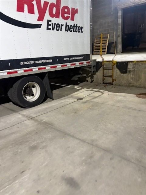 Loading dock area kept clear of debris