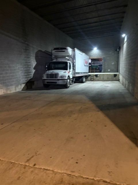 Loading dock policed and swept