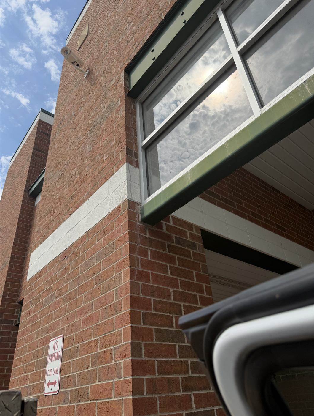 Completed brick masonry repair