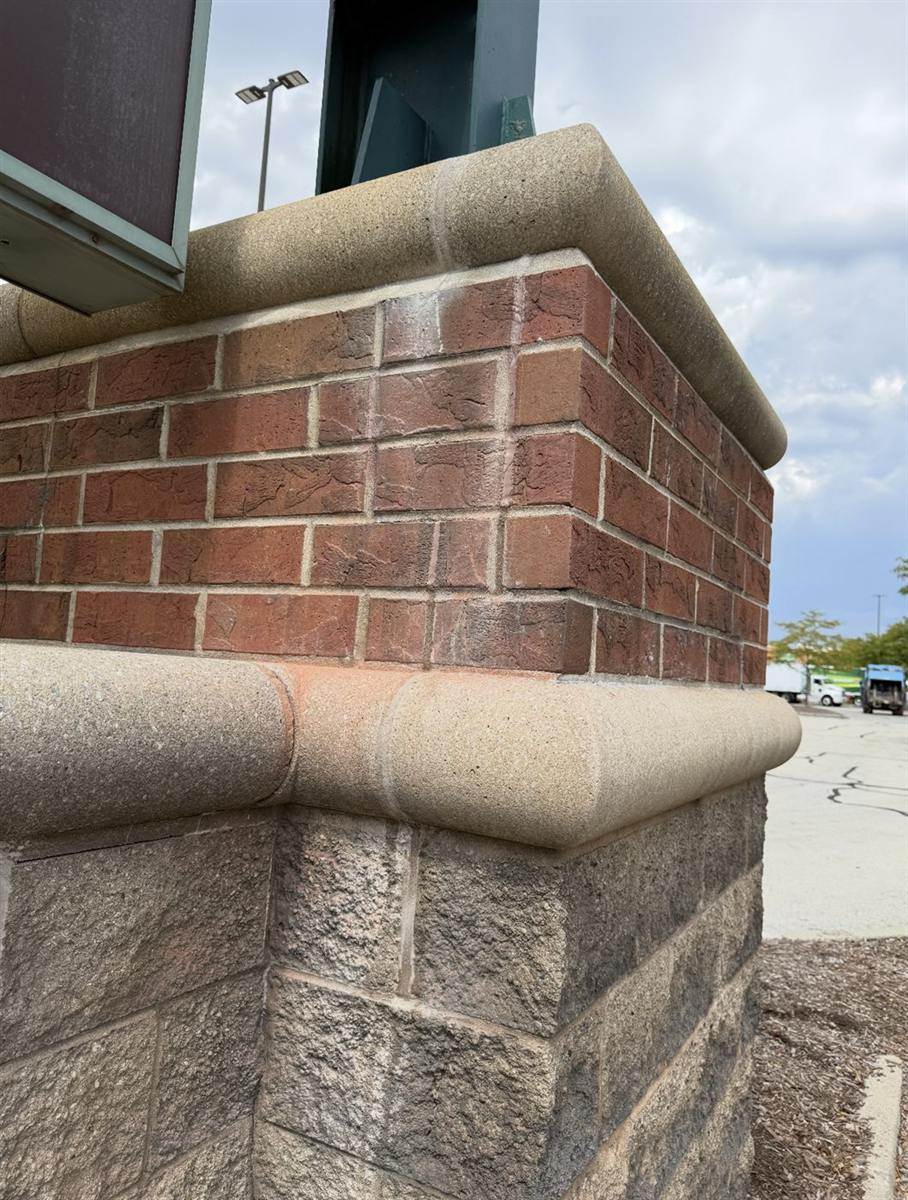 Column cap repair completed
