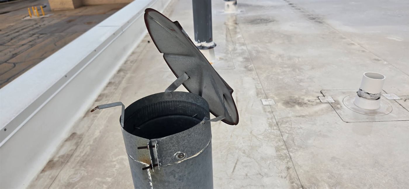 Roof inspection: vent stack