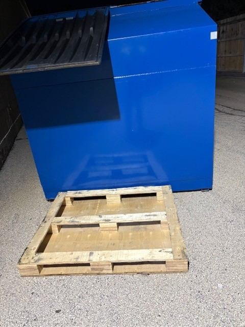 Before: Fly-dumped pallet removed