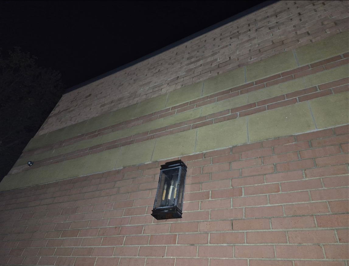 Brick facade cleaning